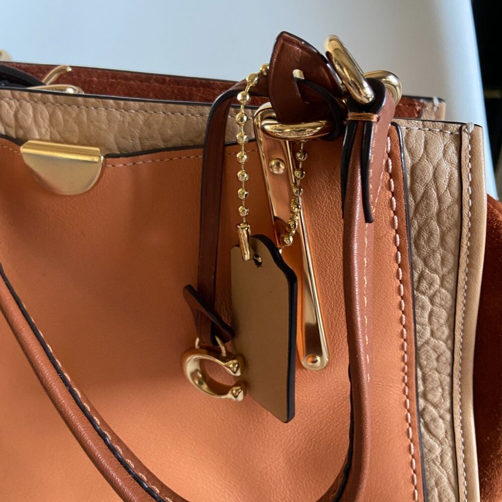 COACH Colorblock SUNRISE Dreamer Satchel BAG - Picture 2 of 7